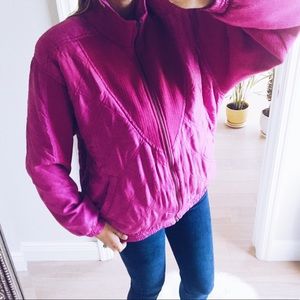 Vintage 80s Silk Bomber Jacket